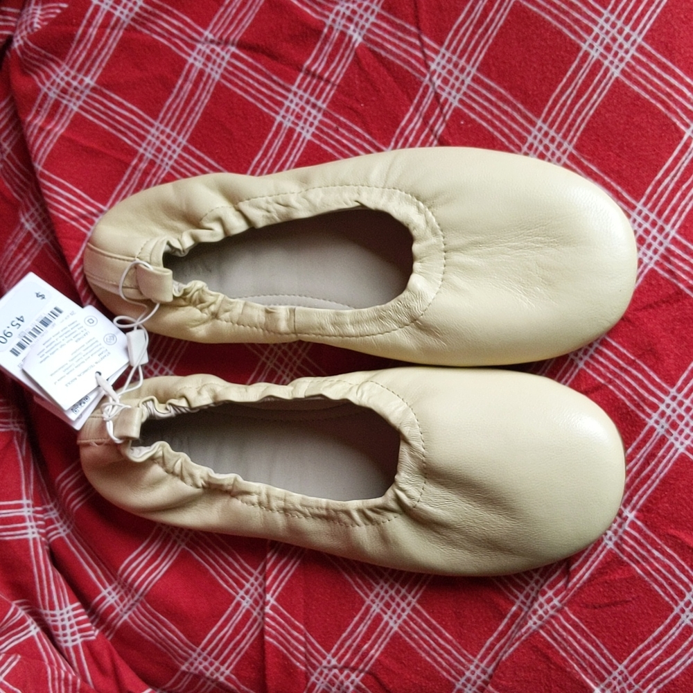 Zara Leather Flats